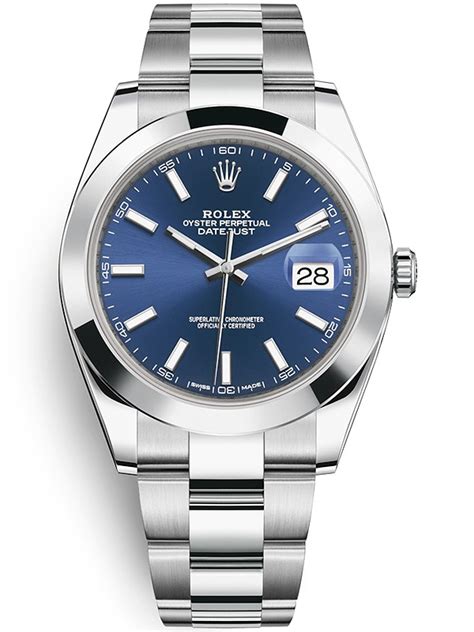 rolex datejust 41 blue smooth bezel|Rolex Datejust 41 smooth bezel.